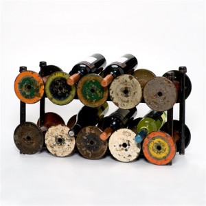 Vintage Spool Wine Rack