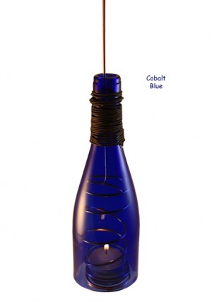 Wine Bottle Wire Lantern