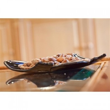 Curved 3 Bottle Platter - Amber