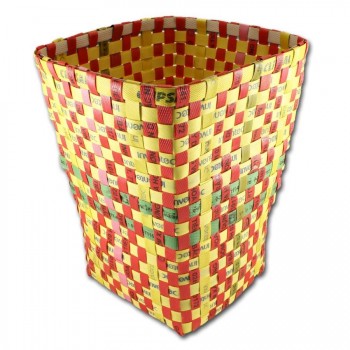 Woven Strapping Trash Can