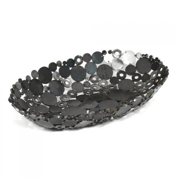 Oval Circles & Rings Bowl