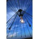 Inverted Spoke Hanging Light