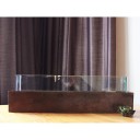 Horizontal Vase on Metal Base