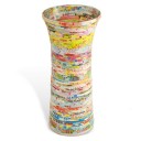 Paper and Glass Open Vase