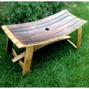 Wine Barrel Bench