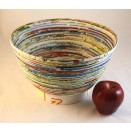 Large Upcycled Paper Bowl 
