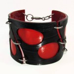 Black on Red Spotlight Record Bracelet