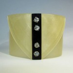 Art Deco Vinyl Record Bracelet