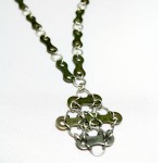 Chain Plate Diamond Necklace