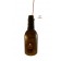 Wine Bottle Wire Lantern - Light Amber