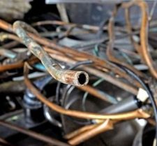 Copper pipe scrap