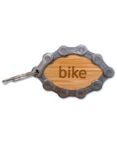 Bamboo Bike Key Chain