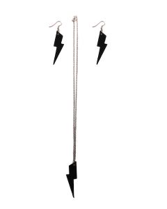 Lightning Vinyl Earrings - Small