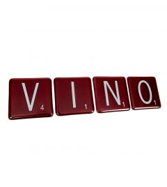 VINO Scrabble Coaster Set